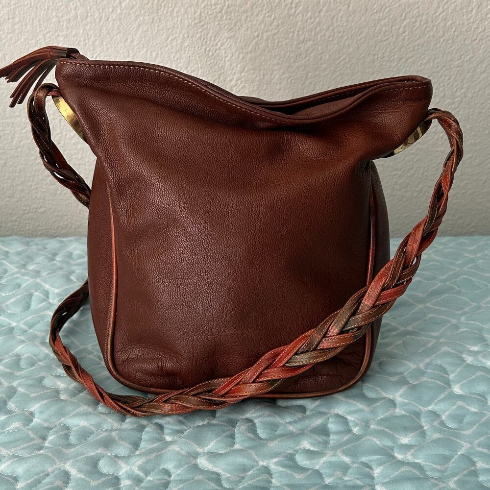 Ghurka Braided Handle Crossbody Bag